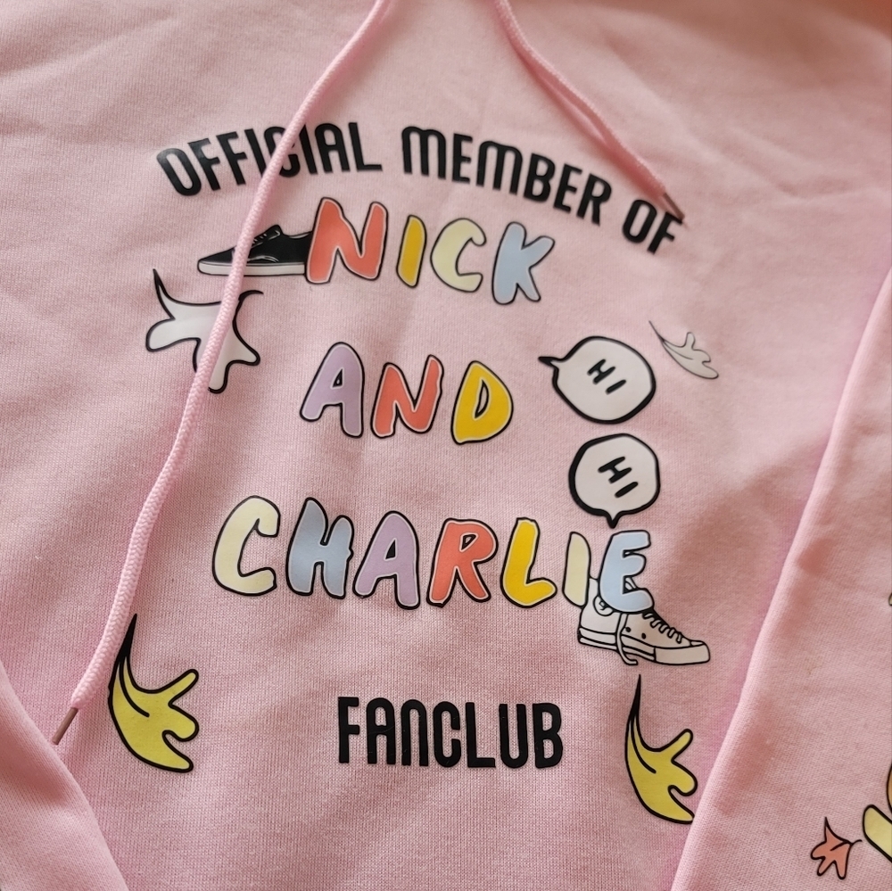 Pink Hoodie Charlie Heartstopper Fan Hoodie Women's Jacket Manga Book - Picture 3 of 4